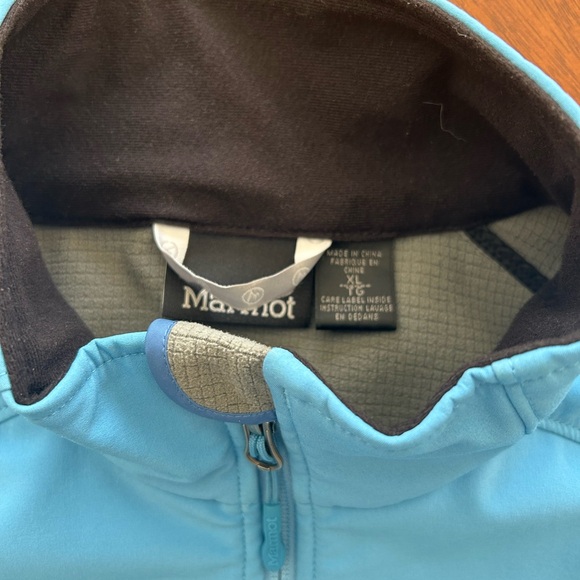 Marmot Tempo Blue Full-Zip Soft Shell Jacket XL - Picture 7 of 15